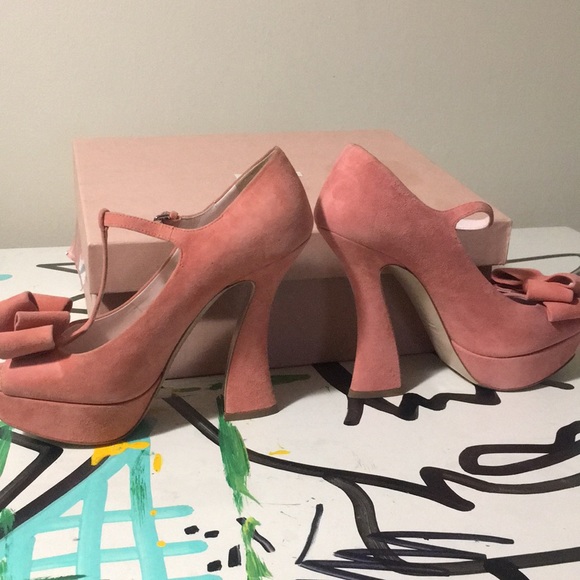 Miu Miu Camoscio Camelia 36 1/2 - Picture 6 of 8